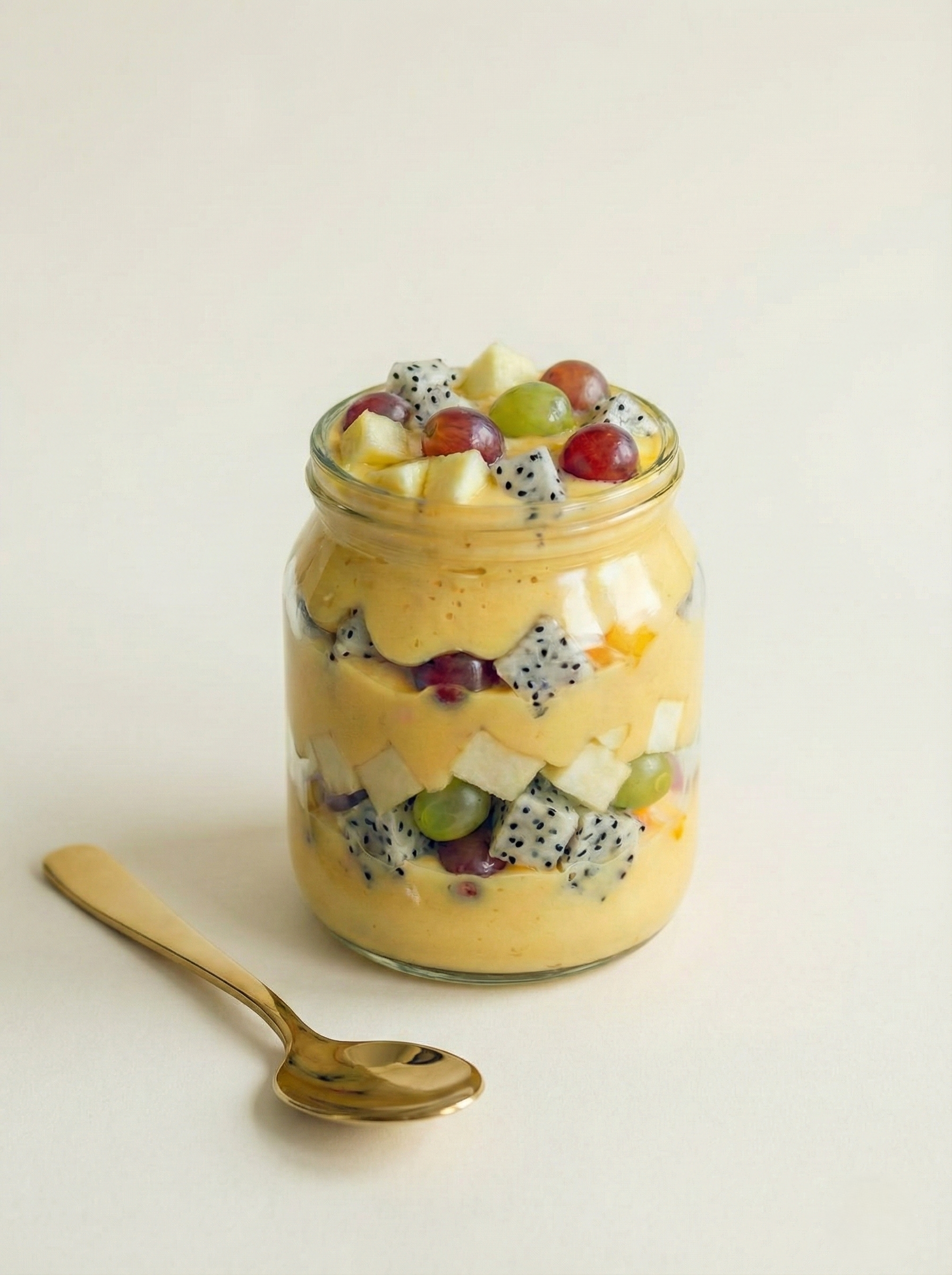 Exotic Guiltfree Custard Dessert Jar