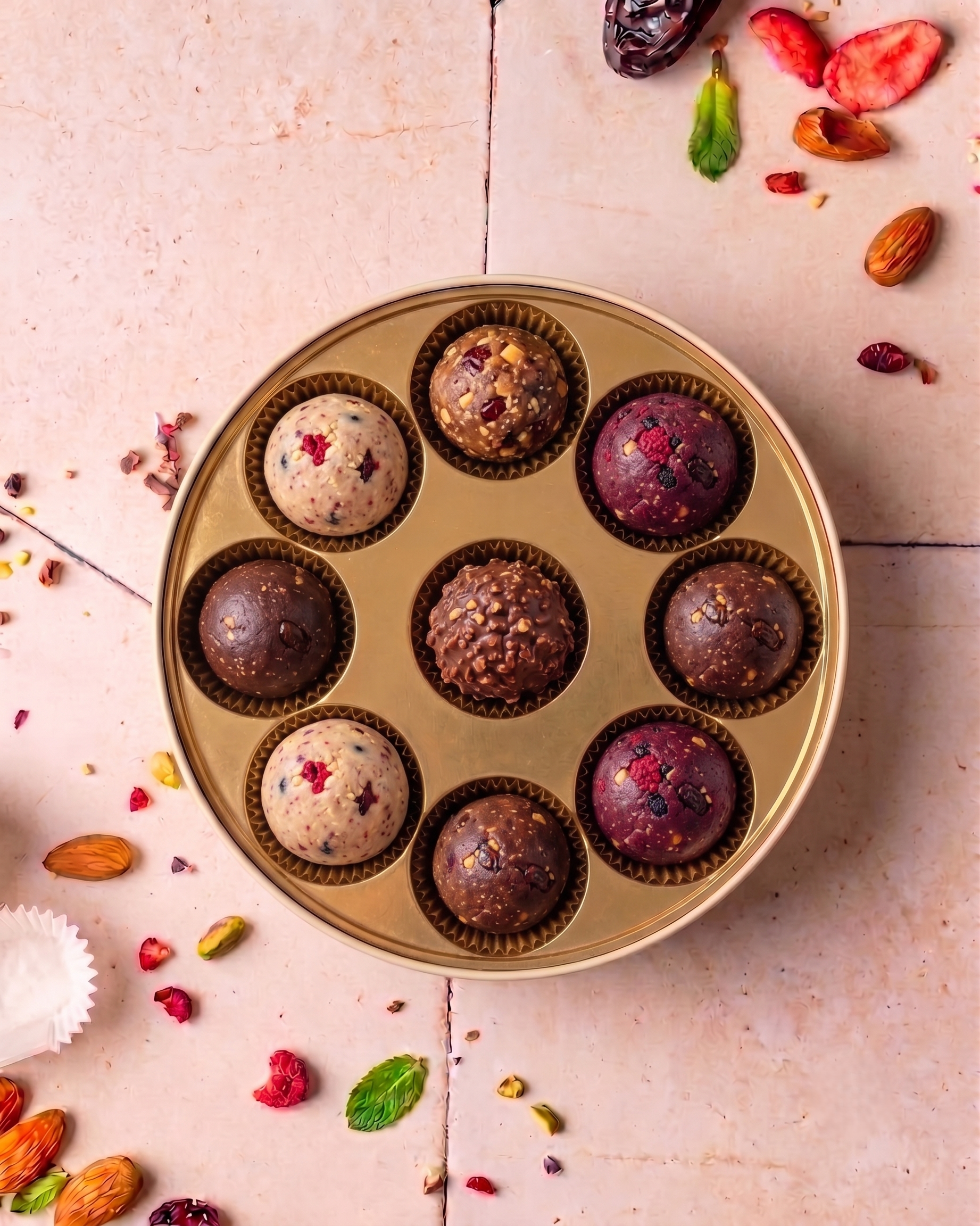 Artisanal Guiltfree Dessert Balls- Galaxy Box Of 9 Assortments